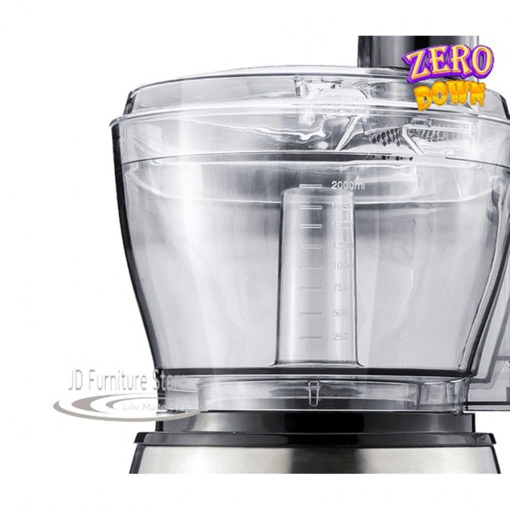 Food Processor- Black Brentwood Full Size (12.5 Cup )600 Watts Variable Speed + Pulse